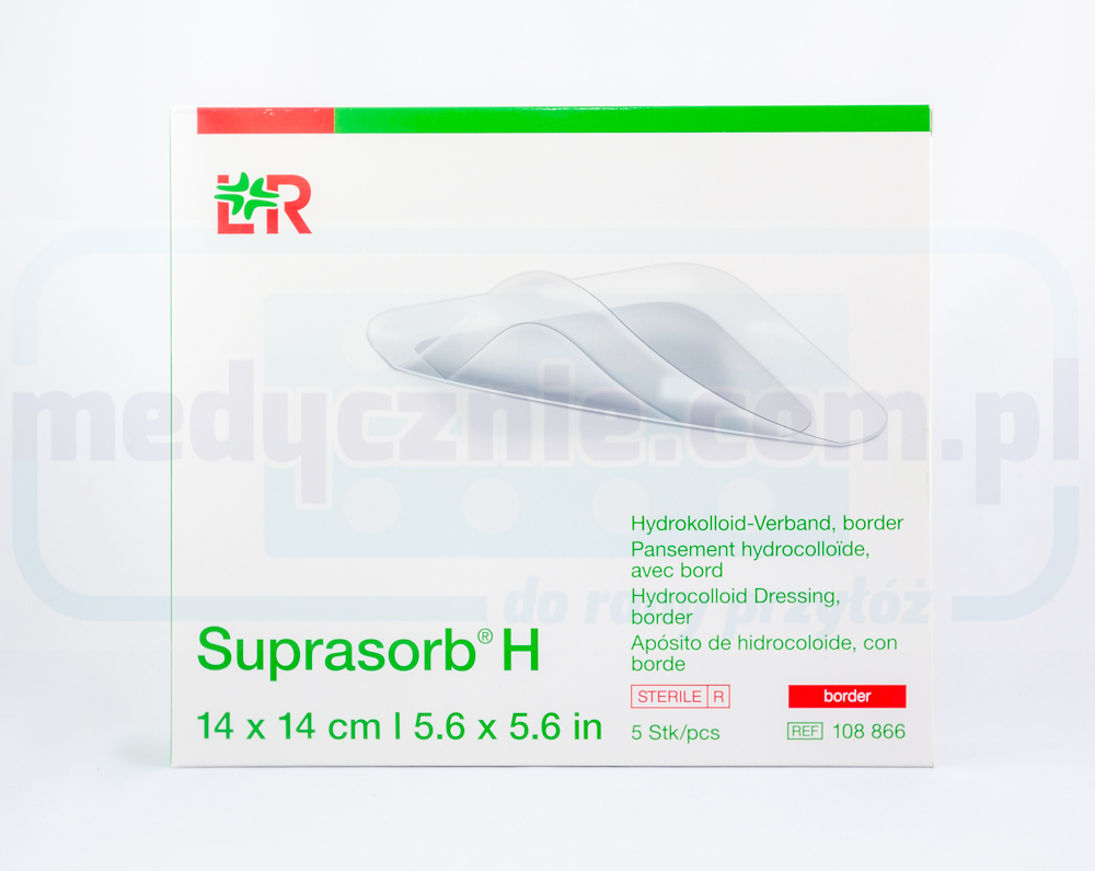 Suprasorb H Selbstklebender 14*14cm Rand-Hydrokolloid-Verband 1Stk.